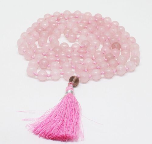 Mala de Cuarzo Rosa 108 cuentas