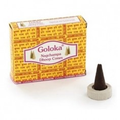 Conos de Incienso Goloka Nagchampa - Hechos a mano con ingredientes naturales