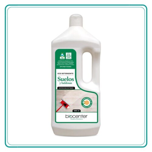 BIOCENTER - Eco detergente Suelos y Baldosas Menta y Naranja 1L