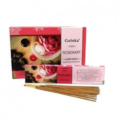 Varillas de Incienso Goloka Aromatherapy Rosemary - Fragancia a Romero para Reducir Estrés y Ansiedad