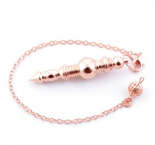 Pendulo Metalico oro rosado