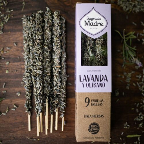 Varillas de Incienso Sagrada Madre Lavanda y Olibano