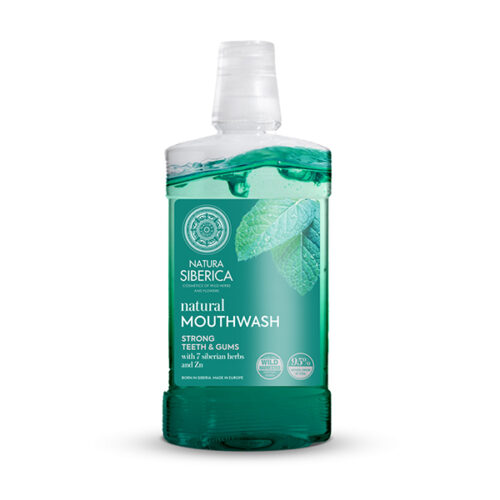 ENJUAGUE BUCAL NATURAL 7 HIERBAS SIBERIANAS & ZINC, DIENTES Y ENCÍAS FUERTES, 520 ml