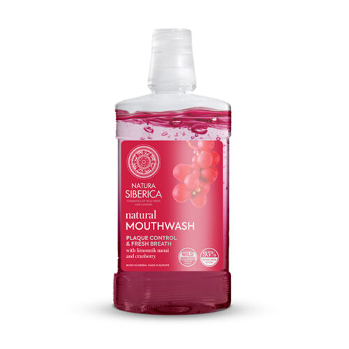 ENJUAGUE BUCAL NATURAL SCHIZANDRA & ARÁNDANO ROJO, CONTROL DE LA PLACA Y ALIENTO FRESCO, 520 ml