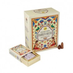 Conos de incienso Golden India Amber Musk