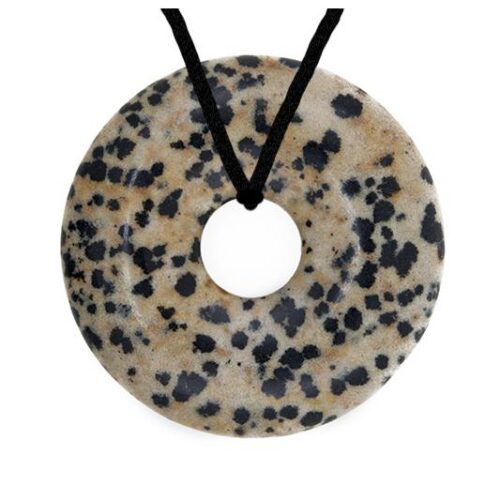 Colgante donut jaspe dalmata