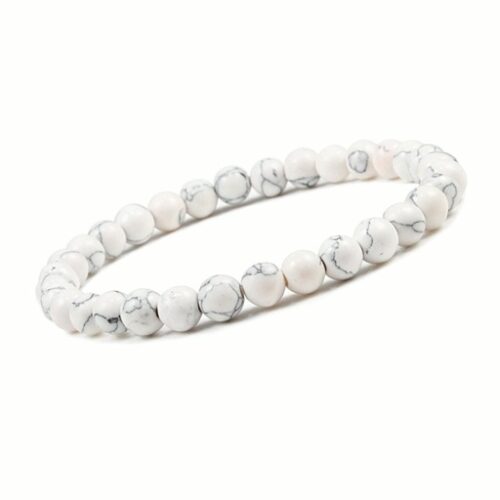 Pulsera de Howlite de 4mm - Propiedades calmantes y relajantes