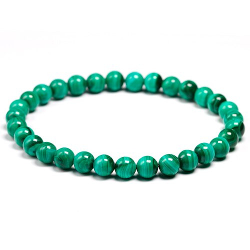 pulsera de malaquita de 4mm
