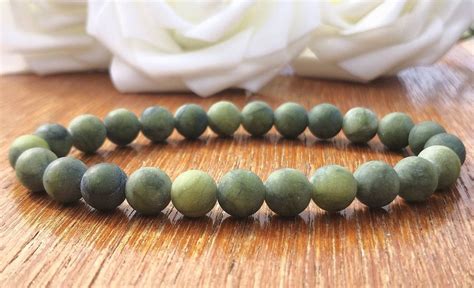 Pulsera de jade vietnamita de 4mm