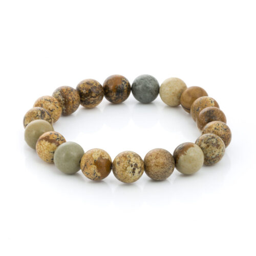 Pulsera de Jaspe de Madera de 6mm