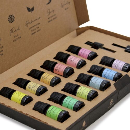Set de Inicio en Aromaterapia con 12 Aceites Esenciales