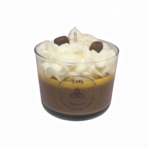 Vela decorada CAPUCHINO de GAIA - Ambiente acogedor y sofisticado en tu hogar