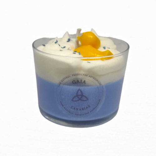 Vela artesanal decorada BABY de GAIA - Ambiente cálido y acogedor para tu bebé