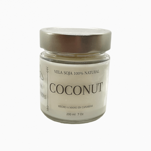Vela de Soja Artesanal Coco - Ambientador Natural para Hogar - GAIA