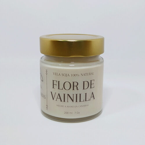 Vela de soja artesanal Vainilla de GAIA: aroma dulce y reconfortante para tu hogar.